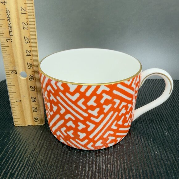 Coalport England Bone China Porcelain Fretwork Chinese Red Tea Cup Saucer Set - Picture 4 of 14